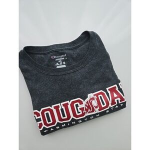 Champion Washington State Cougars Coug Dad T Shirt XXL Gray Short Sleeve